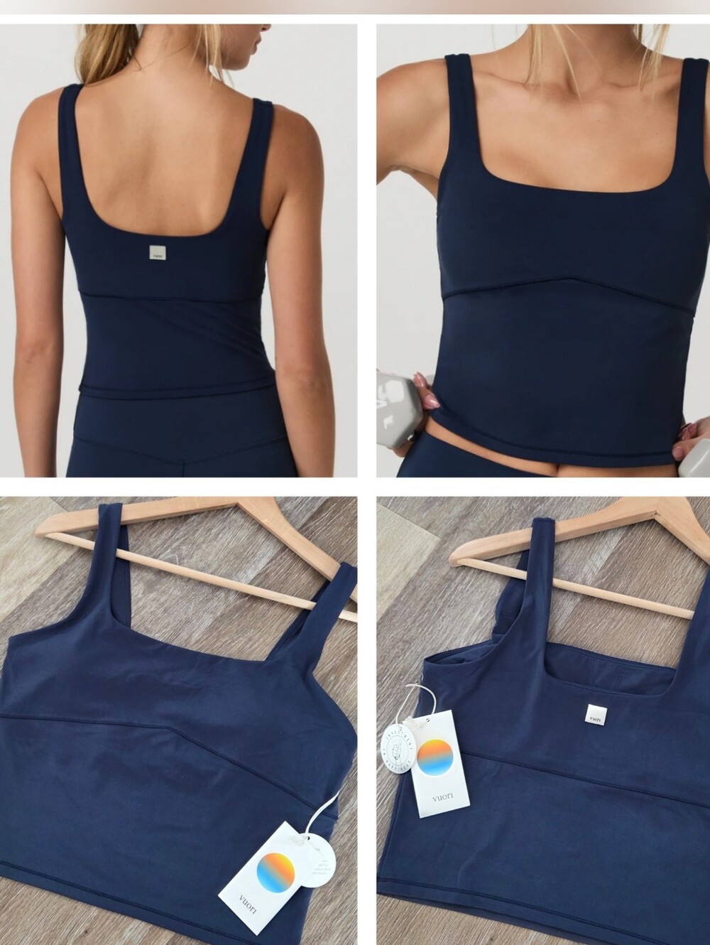 Vuori AllTheForm Support Tank Top NWT Blue Coast Activewear Cropped PRICE FIRM